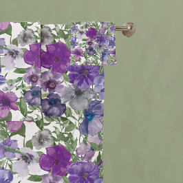 Schönes Violett-Muster Badhandtuch Set
