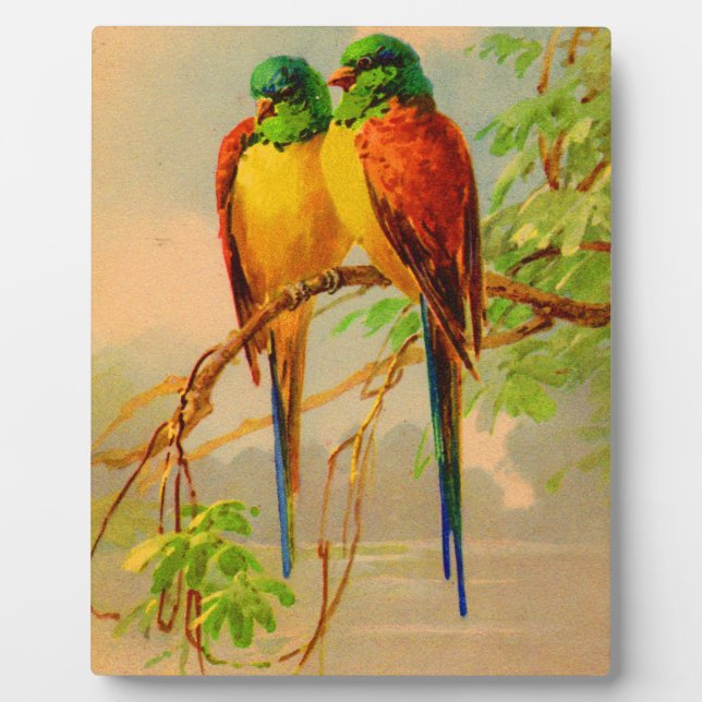 schönes Vogelbild Fotoplatte (Vorderseite)
