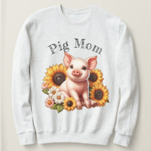 Schönes, von blühenden Sonnenblumen umgebenes Pigm Sweatshirt