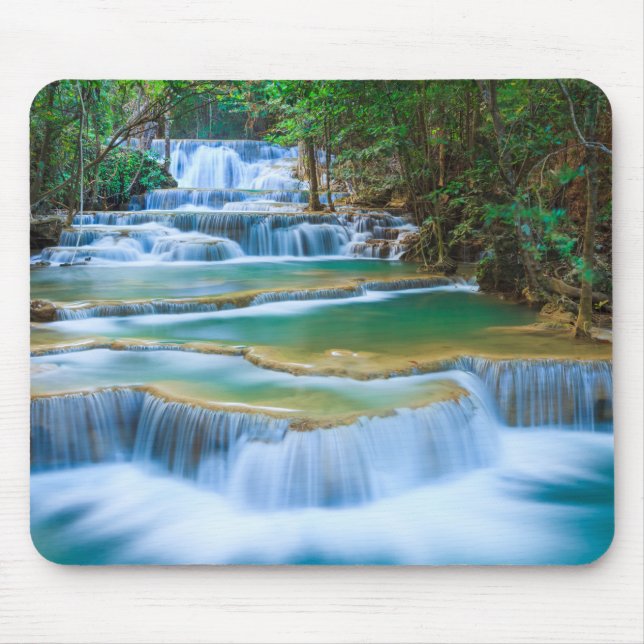 Schönes Wasserfall-Mausrad Mousepad (Vorne)