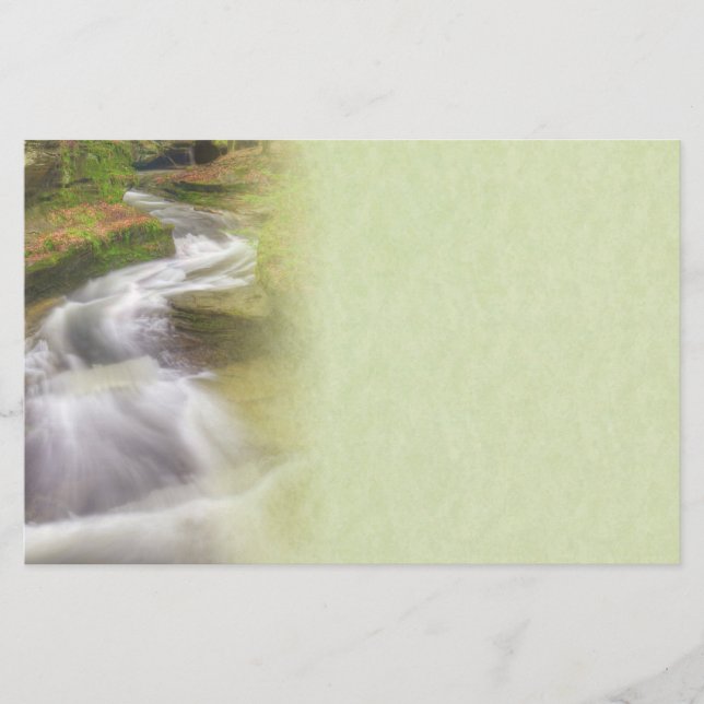 Schönes Wasserfall-Stadium Briefpapier (Vorderseite)