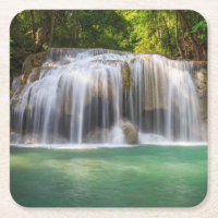 Schönes Wasserfall Untersetzer Set