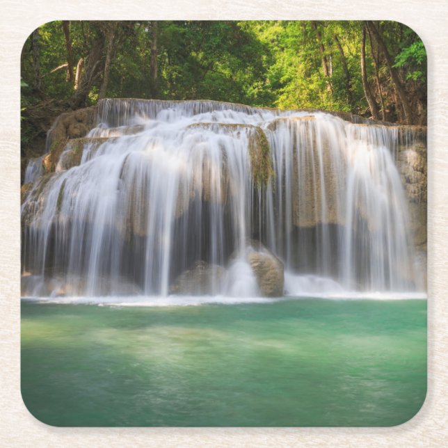 Schönes Wasserfall Untersetzer Set (Vorderseite)