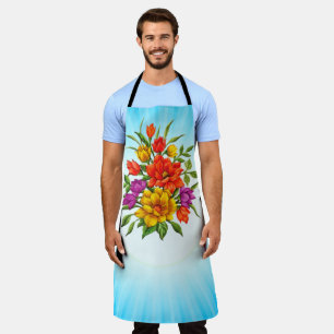 Schönes Wasserfarben-Blumenbouquet-34123 Schürze