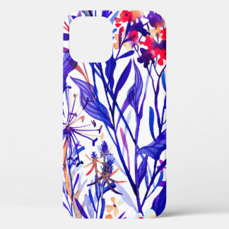 Schönes Wasserfarben-Blumenmuster nahtlos Case-Mate iPhone Hülle