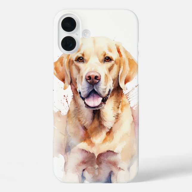 SCHÖNES WASSERFARBENGELBE LABRADOR RETRIEVHUND Case-Mate iPhone HÜLLE (Rückseite)