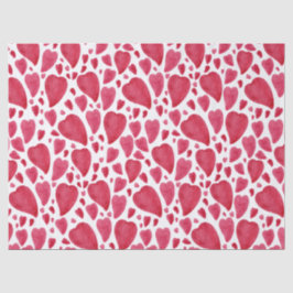 Schönes Wasserfarbenherz Seidenpapier