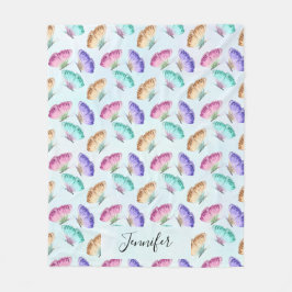 Schönes Watercolor Butterfly-Muster Fleecedecke