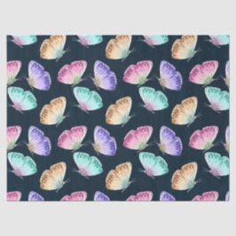 Schönes Watercolor Butterfly-Muster Seidenpapier