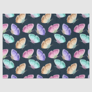 Schönes Watercolor Butterfly-Muster Seidenpapier