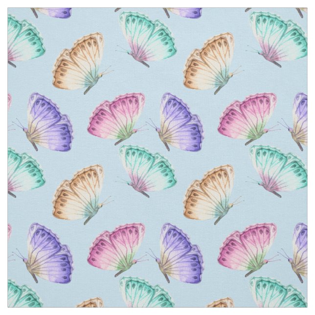 Schönes Watercolor Butterfly-Muster Stoff (Muster)