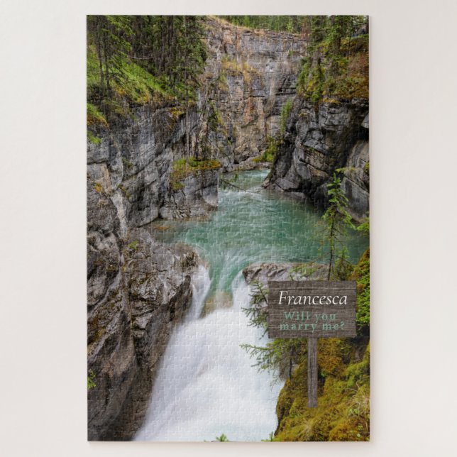 Schönes Waterfall-Heiratsrätsel Puzzle (Vertikal)