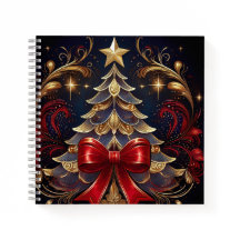 Schönes Weihnachtsbaum Red Ribbon Design