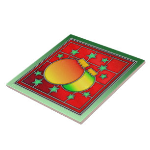 Schönes Weihnachtsbild Fliese