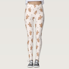 Schönes Weihnachtsgingerbrot Muster Leggings