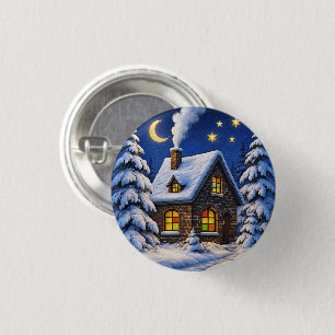 Schönes Weihnachtsthema Button