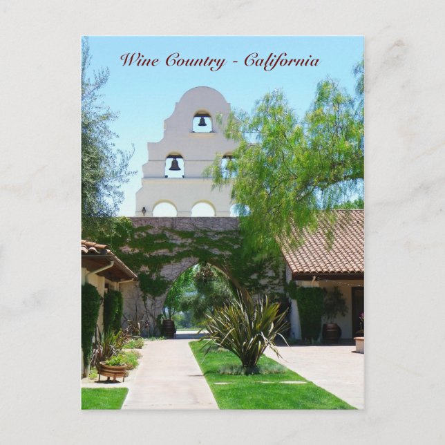 Schönes Weinland/Kalifornien Postkarte! Postkarte (Vorderseite)