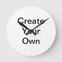 Schönes Weiß dein Bild hier Wall Clock