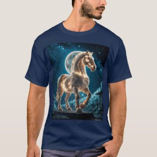 Schönes weißes Lichteffekt T-Shirt