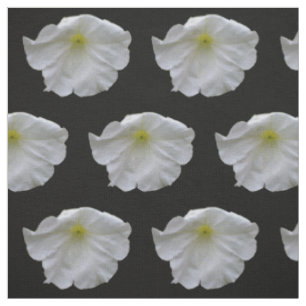 Schönes Weißes Petunia Gemustertes Gewebe Stoff