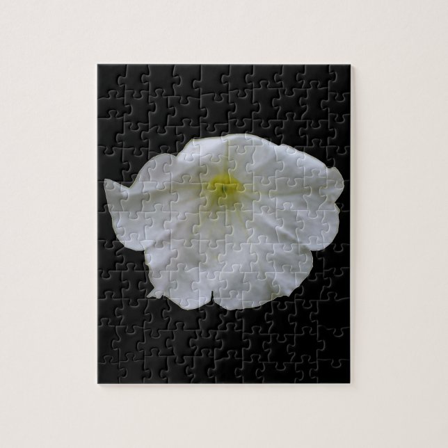 Schönes weißes Petunia-Puzzle Puzzle (Vertikal)