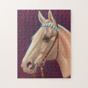 schönes weißes Pferd Puzzle