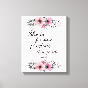 Schönes Wertvolles Bibelverse Inspiriert Leinwanddruck