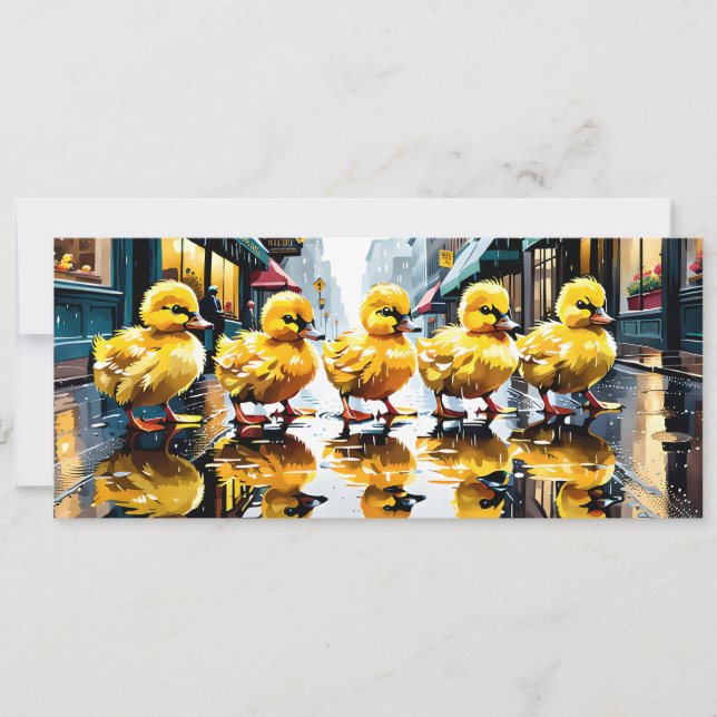 Schönes Wetter für Ducks Flat Get Well Card Karte (Vorderseite)