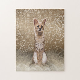 Schönes Wildafrikanisches Serval Cat Puzzle