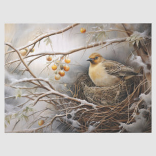 Schönes Winter Bird Decoupage Tissue Paper Seidenpapier