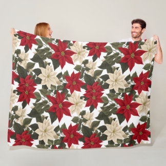 Schönes Winter Blume Winterrot Blume grün Fleecedecke