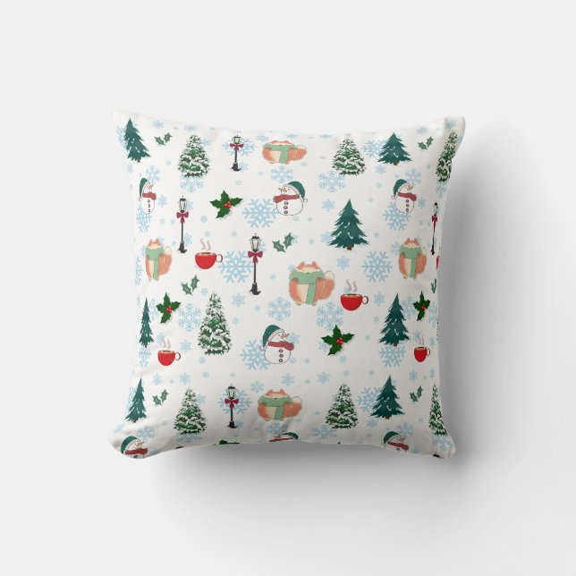 Schönes WintermusterKeuchkissen Kissen (Vorderseite)