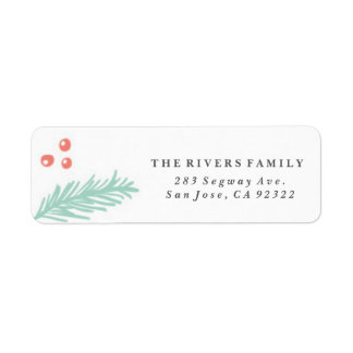 Schönes Winterrahmen-Urlaubslabel