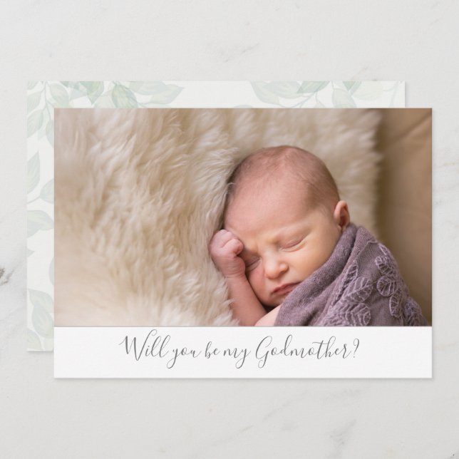 Schönes wirst du mein Foto sein Einladung (Vorne/Hinten)