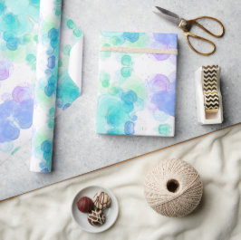 Schönes Wrapping Papier mit Wasserfarbeffekten Geschenkpapier