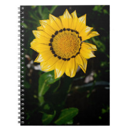 Schönes Yellow Blume Notebook Notizblock