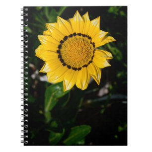 Schönes Yellow Blume Notebook Notizblock