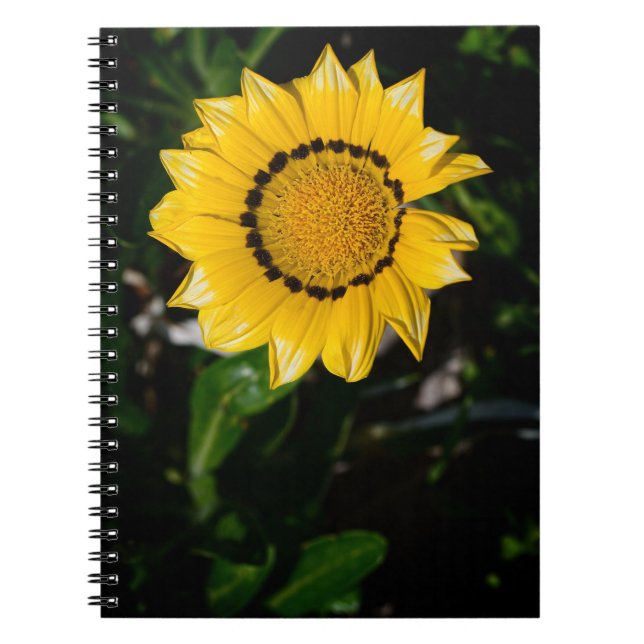 Schönes Yellow Blume Notebook Notizblock (Vorderseite)