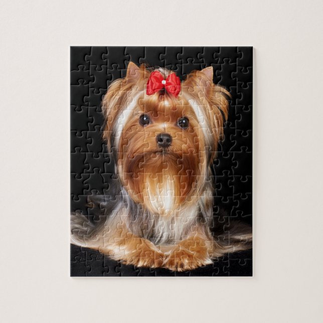Schönes Yorkshire Terrier Puzzle (Vertikal)