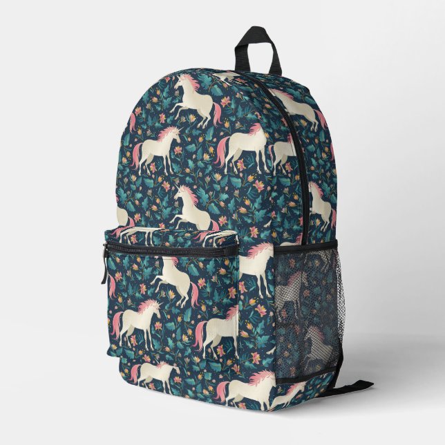 Schönes Zaubernappenmuster Bedruckter Rucksack (Rückseitige Ecke Rechts)