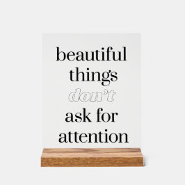 Schönes Zeug Acrylschild