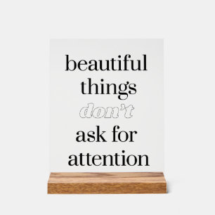 Schönes Zeug Acrylschild