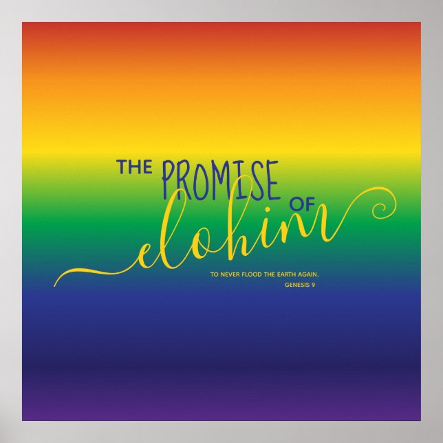 Schönes Zitat aus der Rainbow-Bibel Poster (Vorne)