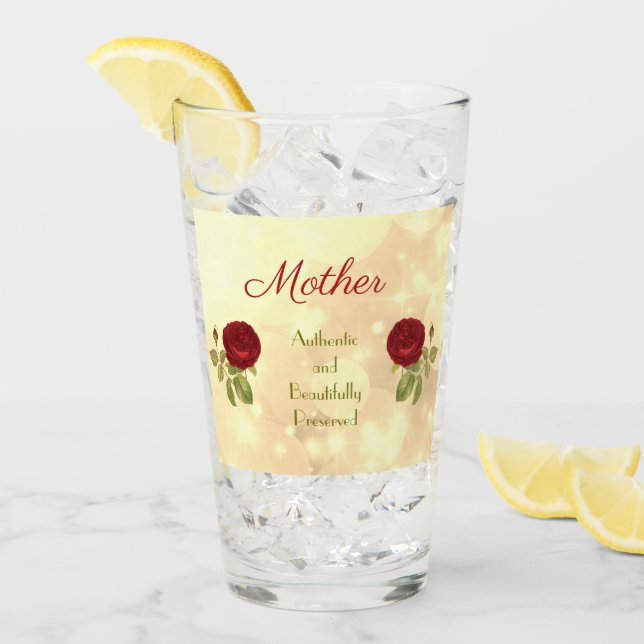 Schönes Zitat Glas (Vorderseite Ice)