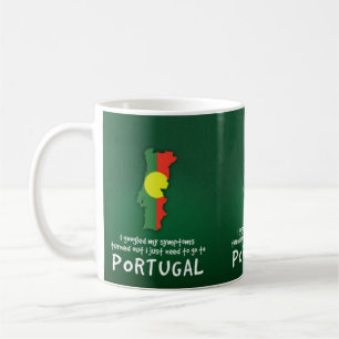 Schönes Zitat Ich habe meine Symptome Portugal Kaffeetasse