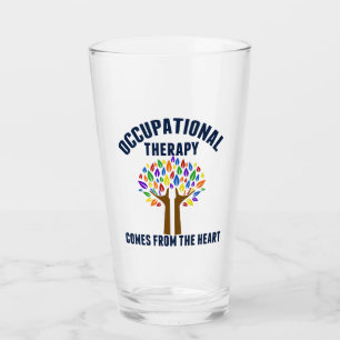 Schönes Zitat zur Arbeitstherapie Glas