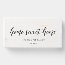 Schönes Zuhause, eleganter Familienname