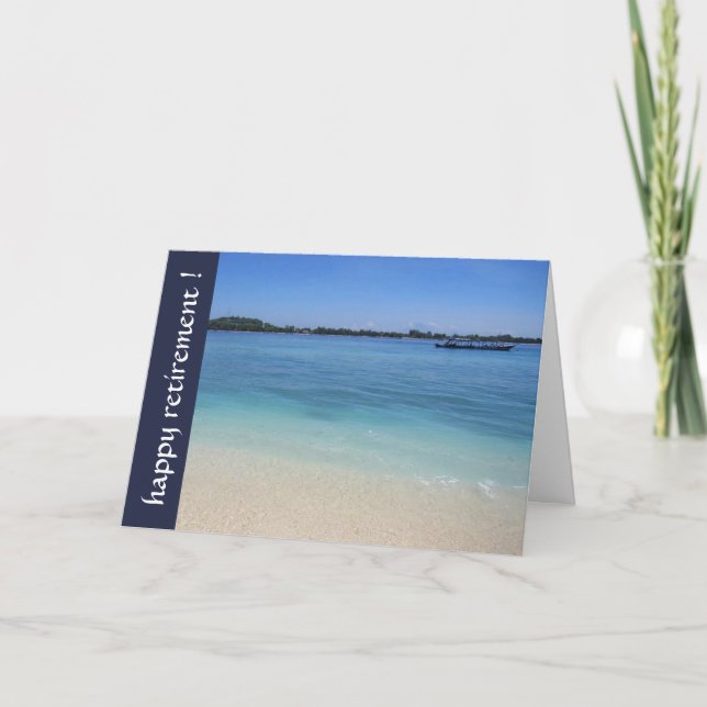 Schönheit am Strand Karte (Vorderseite)