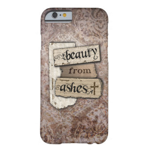 Schönheit Aschen-vom christlichen Damast-Schrott Barely There iPhone 6 Hülle