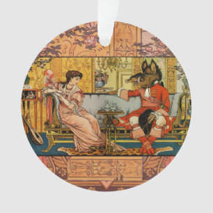 Schönheit Bestie Klassische Märchenfiguren Ornament